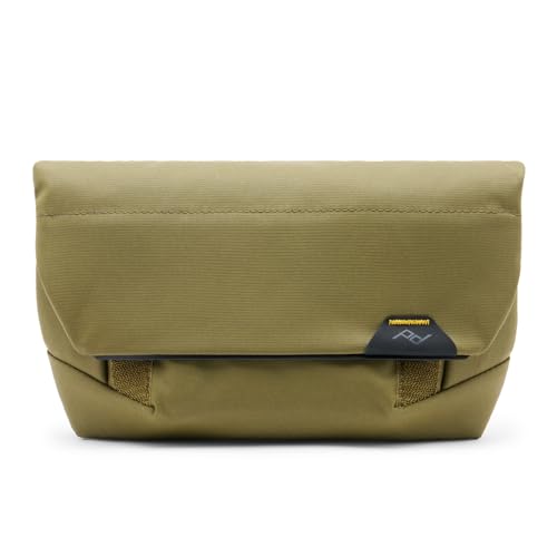 Peak Design Field Pouch V2, Kelp, 2-in-1 Organizer and Sling Bag, Adjustable Shoulder Strap and Integrated Belt Loops, Weatherproof Nylon Canvas, Organizer Pouch or Carry Bag for Men and Women - color: Kelp