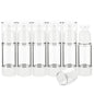 1OZ/30ML Clear Airless Pump Bottles, Lotion Dispenser Travel with Pump, Vacuum Plastic Travel Size Lotion Bottle for Foundation, Creams, Cosmetic(6 Pack) - size: 1oz / 30ml (6 pcs)