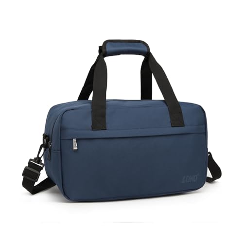 Kono Small Travel Duffel 14L Under Seat Carry-On Sports Tote Gym Bag - 13.78"x7.87"x7.87" Navy - color: Navy, size: S (13.78inx 7.87in x7.87in)-14L