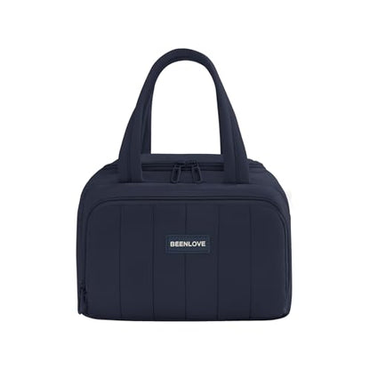 Lunch Box for Women 7L Soft Insulated Lunch Bag Reusable Leakproof Lunch Cooler for Work Meal Picnic Hiking Navy Blue - color: Navy Blue