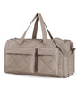 BAGSMART Garment Duffel Bag, Convertible 2-in-1 Puffy Water-Resistant Carry-On with Shoe Compartment (A-Khaki) - color: A-Khaki