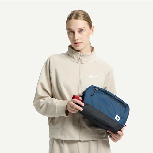 Travel Toiletry Bag 8L, Large Packing Cube with Waterproof TPU Wet/Dry Compartment - color: Blue Abyss, size: 8L