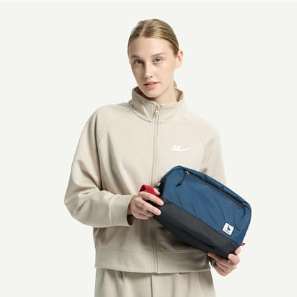 Travel Toiletry Bag 8L, Large Packing Cube with Waterproof TPU Wet/Dry Compartment - color: Blue Abyss, size: 8L