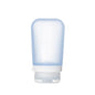 humangear GoToob+ (Medium) | Refillable Silicone Travel Bottle | Locking Lid | Food-Safe Material | Blue, Medium (2.5 fl.oz.; 74ml) - color: Blue, size: 2.5 Ounces