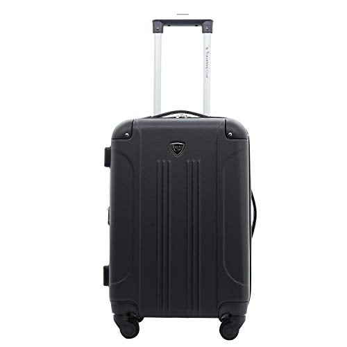 Travelers Club Chicago Hardside Expandable Spinner Luggage, Black, 3 Piece Set - color: Black, size: 3 Piece Set