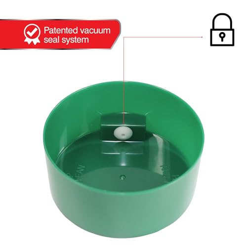 Tightvac 3 to 12 Oz - Patented Airtight Container | Multi-use Vacuum Container Works as Smell Proof Containers for Herbs and Dry Goods. Green Clear - color: Green Cap & Clear Body