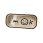 Cute hard shell bow glasses case cat transparent glasses case sunglasses glasses Size is 6.9 x 3.2 x 1.2inches - color: Case - Smiley Face