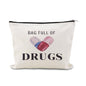 YangQian Funny Medication Bag for Women Nurse Practitioner Birthday Christmas Gifts for Women Patient Pharmacist Medicine Pill 0rganizer Bag Pouch with Zipper Meds Bags Full of Drugs Pouch - color: Bag Full of Drugs Style1
