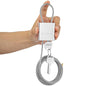 Cable Lock with 3 Keys | L 6.56ft(2m),D 1/6in(4mm) Adjustable Steel Cable Padlock | Aluminum Locks for Bikes, Gate, Lockers & Outdoor Gear | Weatherproof& Silver - color: silver-L 6.56ft(2m),D 1/6in(4mm)