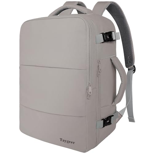 Taygeer Laptop Backpack Purse for Women, Backpack for College Essentials with 15.6inch Laptop Compartment, Travel Bag Airline Approved CarryOn Work Bag for Nursing Doctor Business Travel, Brown - color: Darkbrown, size: Large