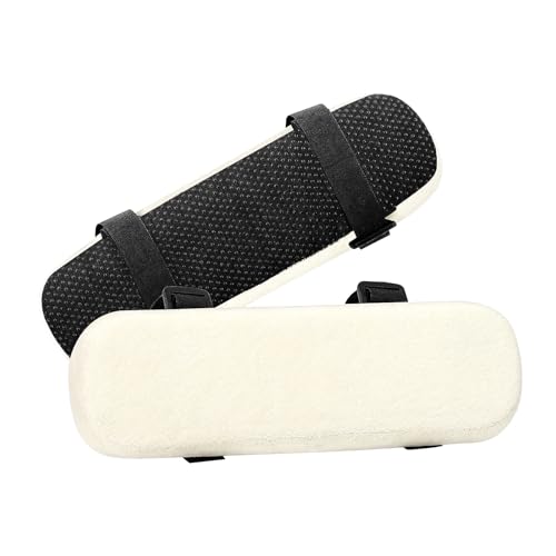 MOSISO Chair Armrest Pads (2 Pack), Memory Foam Home/Office Chair Arm Rest Covers Comfy Computer Gaming Elbow Cushion Removable Washable Elbow Support Forearm Pressure Relief, Beige - color: Beige