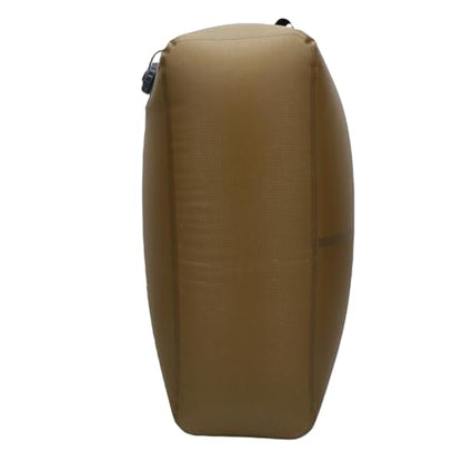Naroote 20L Reusable Travel Vacuum Bag, Built in Pump Rechargeable Folding Compression Bag, Luggage Space Saver Packing Tool, Ideal for Camping Carry On Suitcases Backpack Seal (Khaki) - color: Khaki