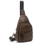 Alldaily Large Sling Bag for Women Crossbody Purse Leather Fashionable Trendy Chest Bag for Travel, Fanny Pack (Chocolate) - color: Chocolate