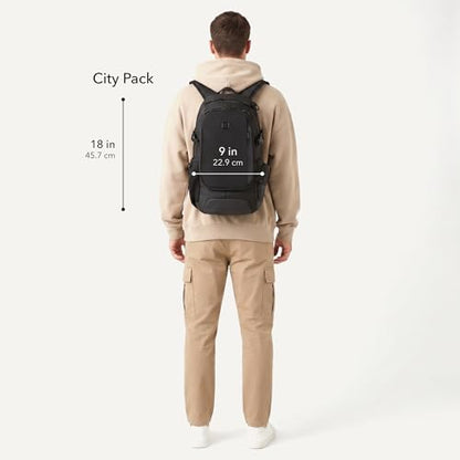 SWISSGEAR City Pack Backpack, Slim Profile Daily Carry, Airflow Back Panel, Tablet Pocket, and Lay-Flat Organizer, Grey Ballistic, 15.9L, 18-Inch - color: Grey Ballistic