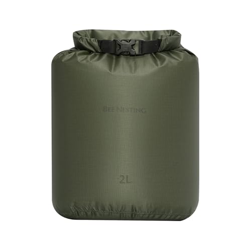 Bee Nesting Waterproof Dry Bag Lightweight Dry Sack Marine Dry Bags Suitable for swimming,kayaking,rafting boating, surfing, outdoor travel, mountaineering,hiking - color: Army green, size: 2L