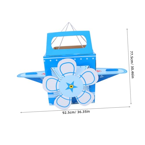 Yardwe Wearable Cardboard Airplane for DIY Aircraft Kit for Inspires Creativity Roleplaying Fun Design for Family Bonding Activities