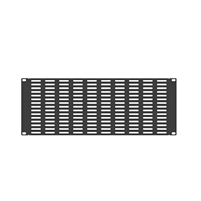 2 Pack of 4U Vented Blank Panel - Metal Rack Mount Filler Panel for 19in Server Rack Cabinet or Enclosure, Black (4U) - size: 4U