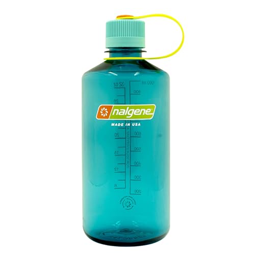 Nalgene Leak Proof Tritan BPA-Free Water Bottle - 32 oz Narrow Mouth - Made in the USA for Outdoor Use & Daily Hydration (Cerulean) (Pack of 6) - color: Cerulean Sustain, size: 32 Ounces (Pack of 6)