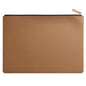 PU Leather A4 File Folder Zipper Document Holder Envelope Folder Case for Receipt Contract (Khaki) - color: Khaki