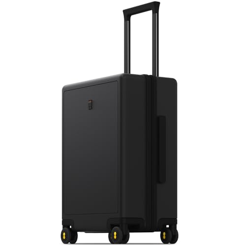 LEVEL8 Carry on Luggage Airline Approved, Small Carry-on Suitcases with Wheels, Lightweight Hardside Luminous Textured with Spinner Wheel, Tsa Lock, 18 Inch, Black - color: Black, size: Small Carry-On 18 Inch