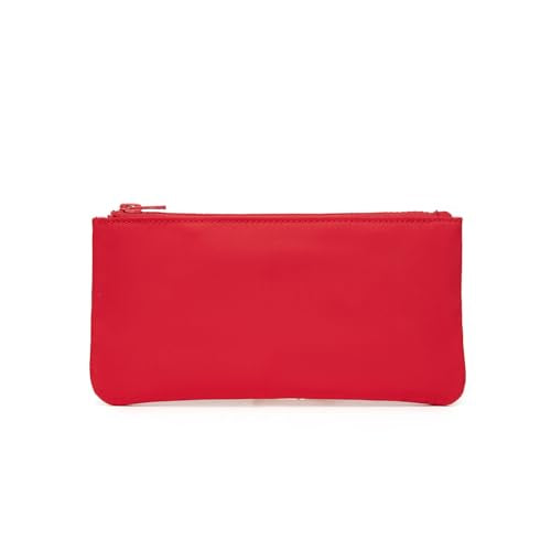 Minimalist School Work Organizer Bag for Traveling Portable Letter Writing Stationery Pouch Oxford Cloth - color: Red/Oxford