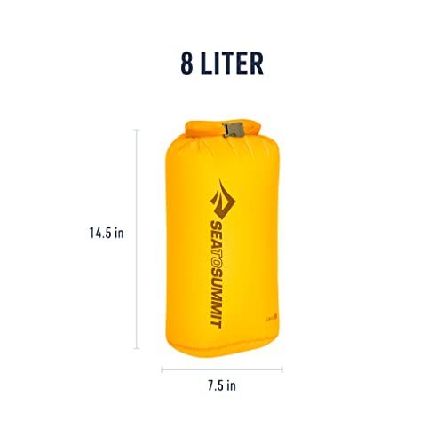 Sea to Summit Ultra-Sil Dry Bag, Ultralight Waterproof Dry Storage - color: Zinnia Yellow, style: 8 Liter
