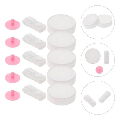 Mobestech Vacuum Bag Clamps and Compression Valve Plugs Set with Silicone Seals Airtight Storage Bag Sealing Clips for Space Saver Travel Compression and Luggage Vacuum Accessories 15pcs Kit