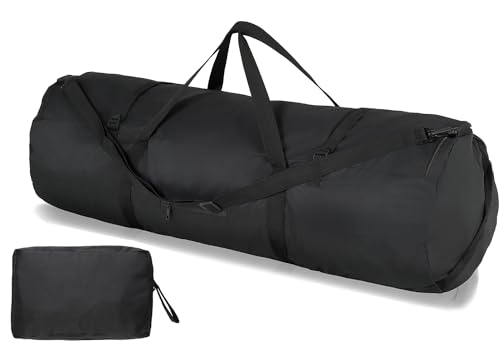 Arxus Duffle Bag for Travel 30L/50L/90L Extra Large Luggage Heavy Duty Duffel Bat Bag for Men Sports - color: Black, size: 50L