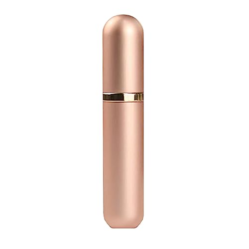 Travel Perfume Bottle Refillable Atomizer, 5ML Perfume Atomiser, Leakproof Portable Perfume Sprayer (Rose Gold) - color: Rose Gold