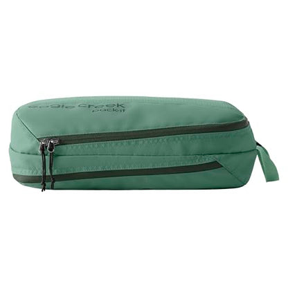 Eagle Creek Pack-It Reveal Clean/Dirty Cube M - Water-Resistant Dual Compartment Packing Cube With Internal Divider for Clean & Dirty Clothes - Travel Essentials - Willow Green - color: Willow Green