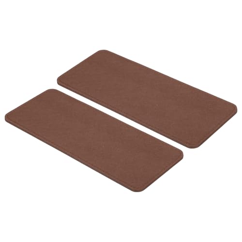 PATIKIL 12 x 5 Inch Felt Bag Base Shaper, 2pcs Bag Bottom Pad Organizer Insert Rectangle Liner Board for Purse Handbag Tote Travel Bag Canvas Cosmetic, Coffee - color: Coffee