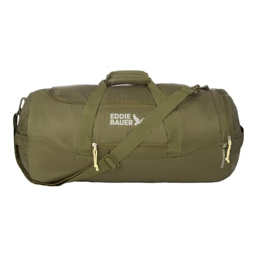 Eddie Bauer Stowaway Packable Duffel Bag | Travel | Foldable | Lightweight | Durable | Ripstop Polyester - color: Irish Green