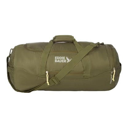 Eddie Bauer Stowaway Packable Duffel Bag | Travel | Foldable | Lightweight | Durable | Ripstop Polyester - color: Irish Green