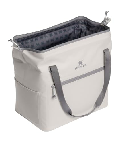 Stanley All Day Julienne Soft Cooler Bag and Lunch Box | Insulated Travel Bag with Zipper | BPA-Free - color: Ash, style: Max