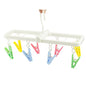 EIKS Laundry Hanger Drying Rack with 8 Clips for Towels, Bras, Baby Clothes, Gloves, Portable & Foldable & Compact Size for Travel