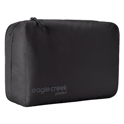 Eagle Creek Pack-It Isolate Clean/Dirty Packing Cube - Dual Compartment Packing Cubes for Optimizing Luggage Space - Lightweight - Recycled Fabric - Washable - Medium - Black - color: Black