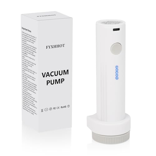Cordless Electric Vacuum Pump for Vacuum Storage Bags Travel, Travel Air Pump, Portable USB Rechargeable Seal & Compression Bag Pump Space Saver for Clothes, Blankets & Bedding (Without Storage Bags) - color: White