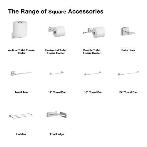 SQUARE FOOT REST - color: Vibrant Brushed Nickel