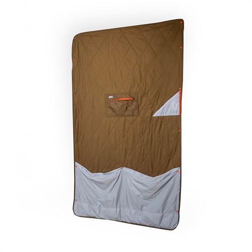 Gravel Layover Travel Blanket – Ultra-Light Compact Blanket for Camping and Outdoor Adventures - Down Alternative Portable Travel Blanket for Layovers & Road Trips (Desert Lake) - color: Desert Lake