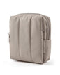 BAGSMART Small Travel Makeup Bag for Purse Toiletry Pouch, Puffy Padded Mini Cosmetics Bag, Cute Make Up Pouch for Women with Slip-in Pocket, Travel Essentials for Toiletries, Greige - color: 03-Greige