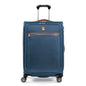 Travelpro Platinum Elite Softside Expandable Checked Luggage, 8 Wheel Spinner Suitcase, TSA Lock, Men and Women, Coastal Blue, Checked Medium 25-Inch - color: Coastal Blue, size: Checked-Medium 25-Inch