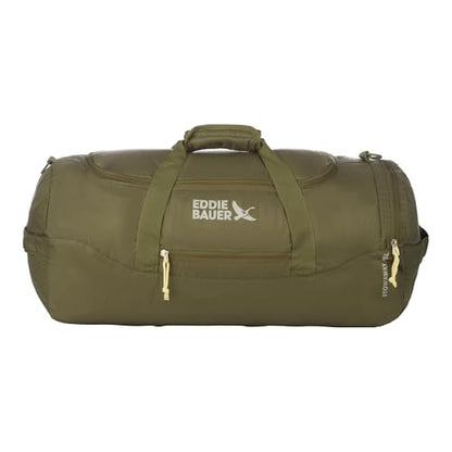 Eddie Bauer Stowaway Packable Duffel Bag | Travel | Foldable | Lightweight | Durable | Ripstop Polyester - color: Irish Green