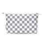 Narwey Small Checkered Makeup Bag for Purse Small Cosmetic Bag Women Travel Makeup Pouch Zipper Pouch (Grayish Blue Checkerboard) - color: AB-Grayish Blue Checkerboard