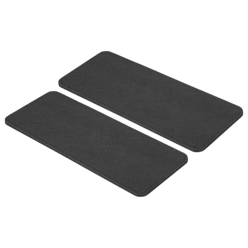 PATIKIL 12 x 5 Inch Felt Bag Base Shaper, 2pcs Bag Bottom Pad Organizer Insert Rectangle Liner Board for Purse Handbag Tote Travel Bag Canvas Cosmetic, Black - color: Black