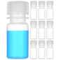 0.5oz/15ml Plastic Sample Bottles with caps, Wide Mouth Reagent Bottle with Lids Leak Proof Containers Water Sample Bottles for Laboratories, Travel(10Pcs) - style: 15ML-10pcs