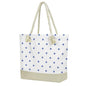 Fokongna Tote Bag For Women, Beach Bag Best Friend Travel Birthday Gifts, Travel Parties Vacation Shopping Essentials - color: Blue Polka Dots