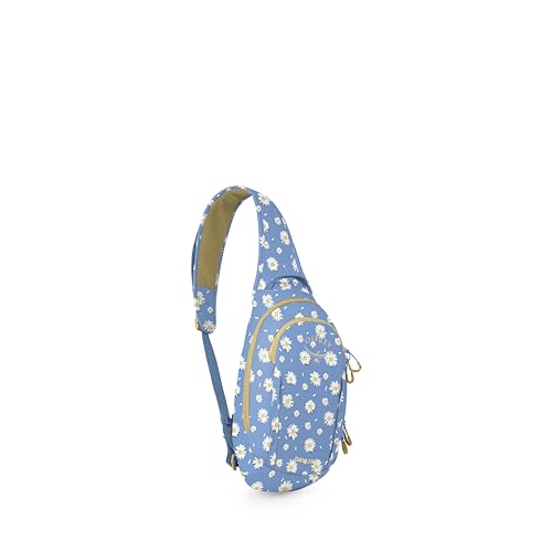 Osprey Daylite Shoulder Sling Bag - Crossbody Backpack for Everyday Carry, Festivals, and Travel - color: Daisy Print-sevres Blue