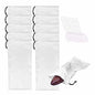 GONGKANGYUAN 10 Pack Shoe Bags for Travel Satin Fabric Shoe Bag with Drawstring for Men Women Travel Protecting Storing Shoes - color: White