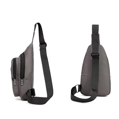 AOSTIHOT Crossbody Small Sling Backpack Sling Bag for Women, Chest Bag Daypack Crossbody for Travel Sport Running Hiking Grey - color: Grey