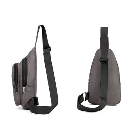 AOSTIHOT Crossbody Small Sling Backpack Sling Bag for Women, Chest Bag Daypack Crossbody for Travel Sport Running Hiking Grey - color: Grey